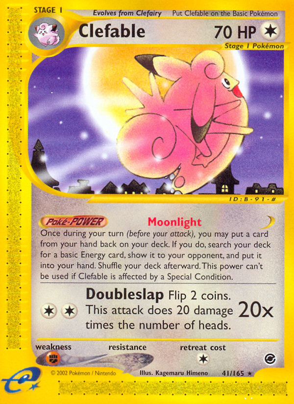 Clefable (41/165) [Expedition: Base Set] | Game Haven TX