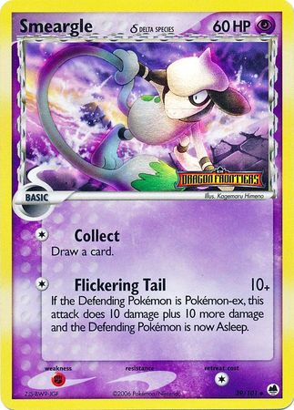 Smeargle (39/101) (Delta Species) (Stamped) [EX: Dragon Frontiers] | Game Haven TX