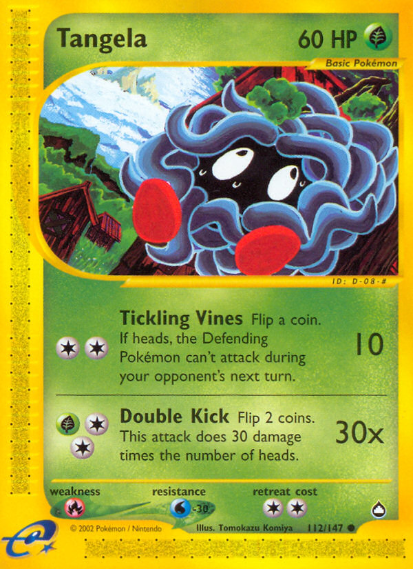Tangela (112/147) [Aquapolis] | Game Haven TX