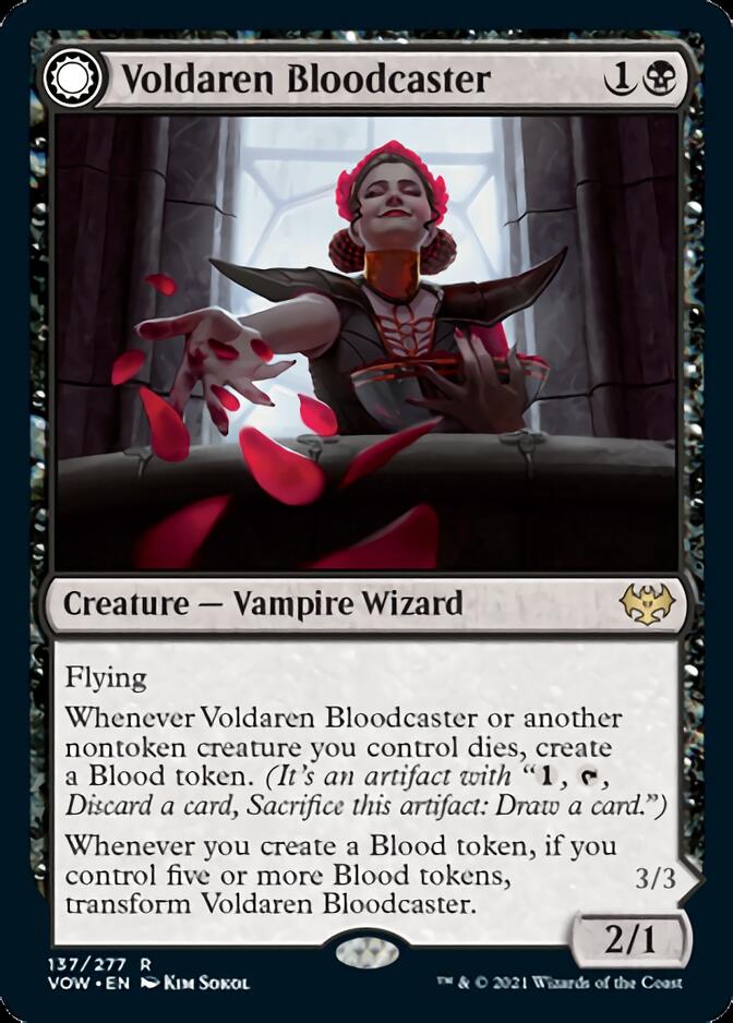 Voldaren Bloodcaster // Bloodbat Summoner [Innistrad: Crimson Vow] | Game Haven TX