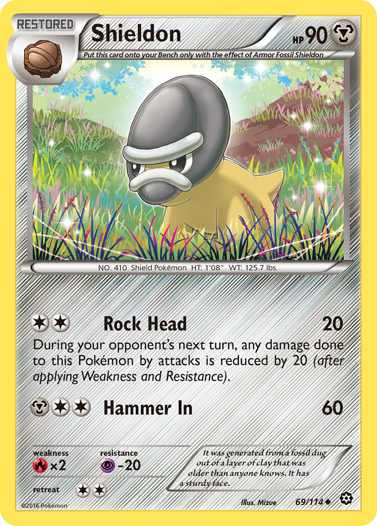 Shieldon (69/114) [XY: Steam Siege] | Game Haven TX