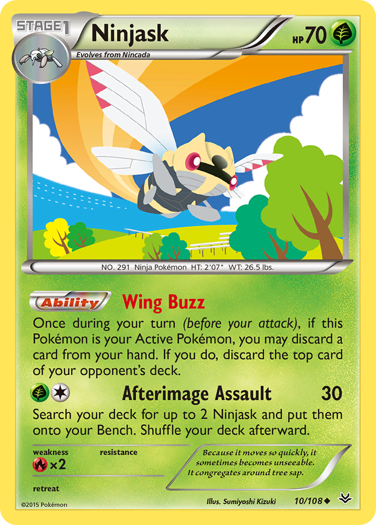 Ninjask (10/108) [XY: Roaring Skies] | Game Haven TX