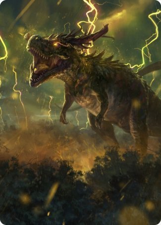 Thrasta, Tempest's Roar Art Card (42) [Modern Horizons 2 Art Series] | Game Haven TX
