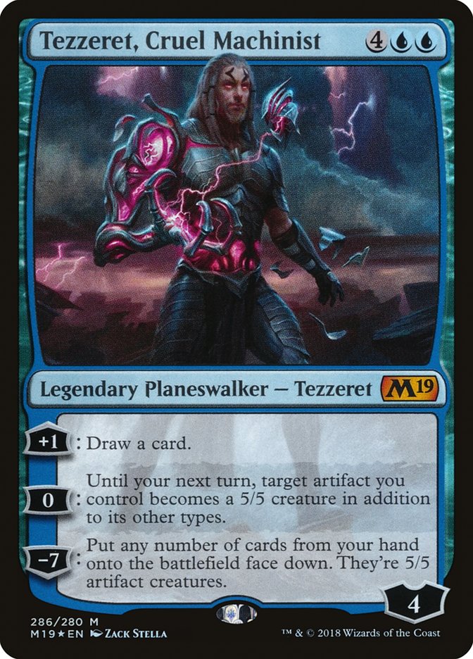 Tezzeret, Cruel Machinist [Core Set 2019] | Game Haven TX