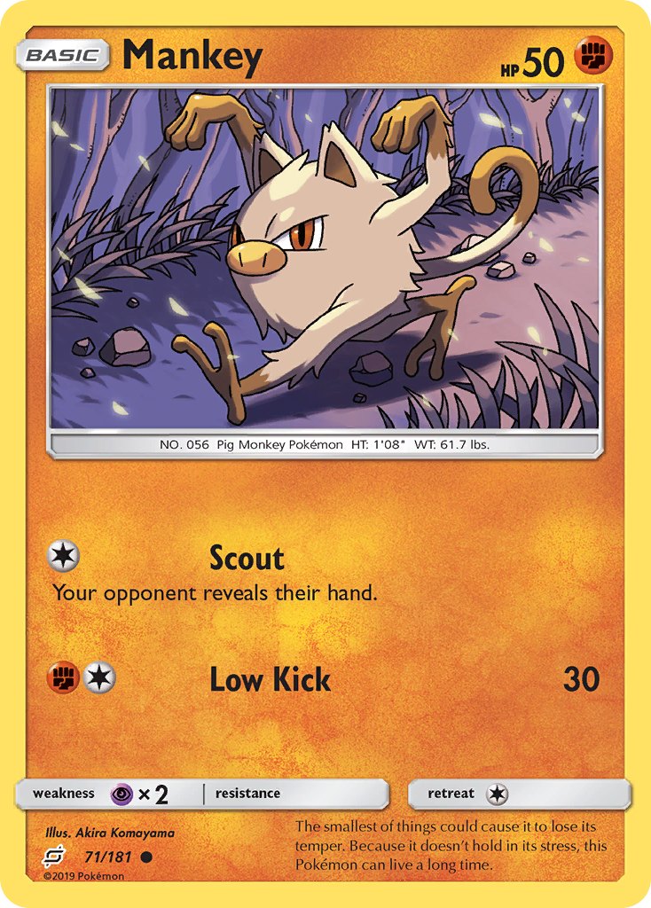 Mankey (71/181) [Sun & Moon: Team Up] | Game Haven TX