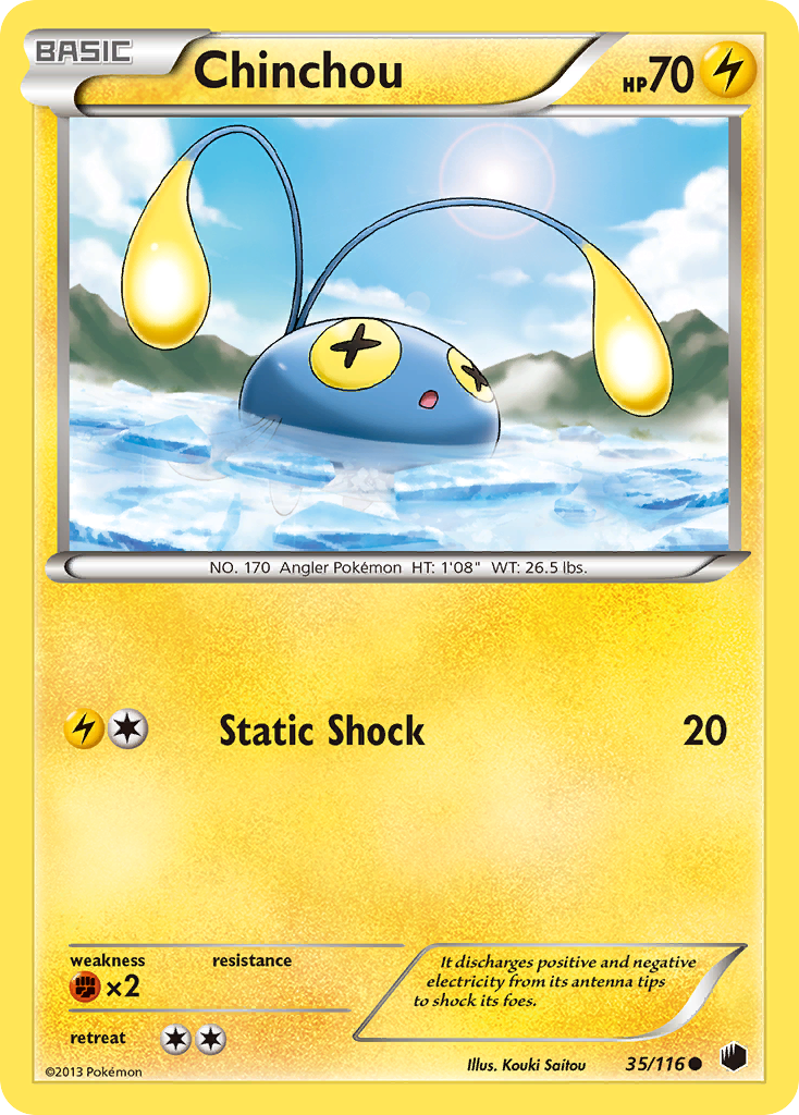 Chinchou (35/116) [Black & White: Plasma Freeze] | Game Haven TX