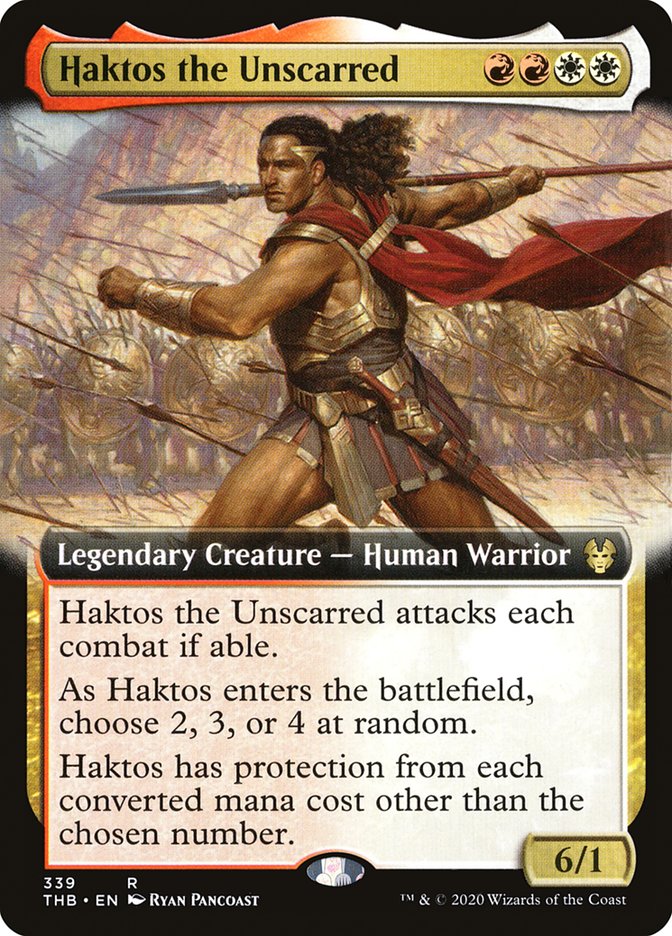 Haktos the Unscarred (Extended Art) [Theros Beyond Death] | Game Haven TX