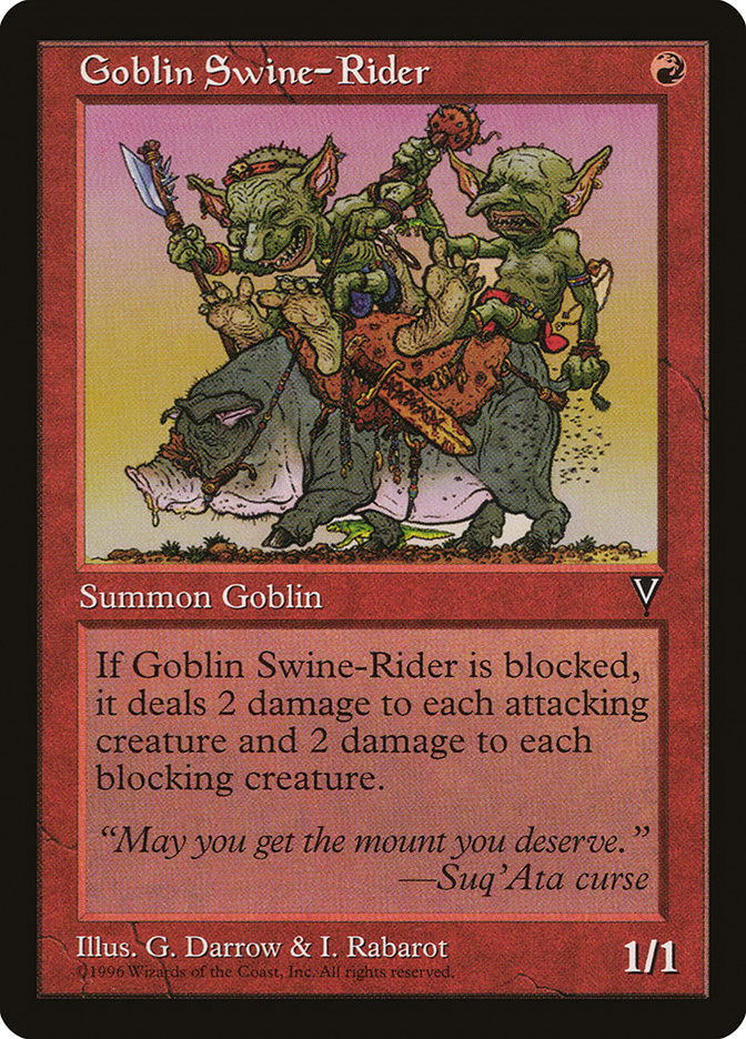 Goblin Swine-Rider [Visions] | Game Haven TX