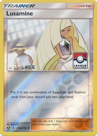 Lusamine (153a/156) (League Challenge Alt Art 2nd Place) [Sun & Moon: Ultra Prism] | Game Haven TX