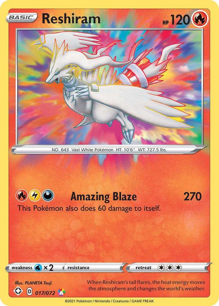 Reshiram (017/072) [Sword & Shield: Shining Fates] | Game Haven TX