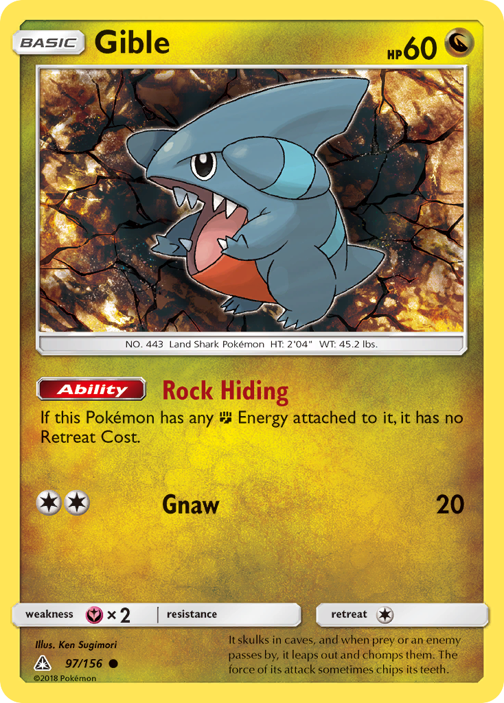 Gible (97/156) [Sun & Moon: Ultra Prism] | Game Haven TX