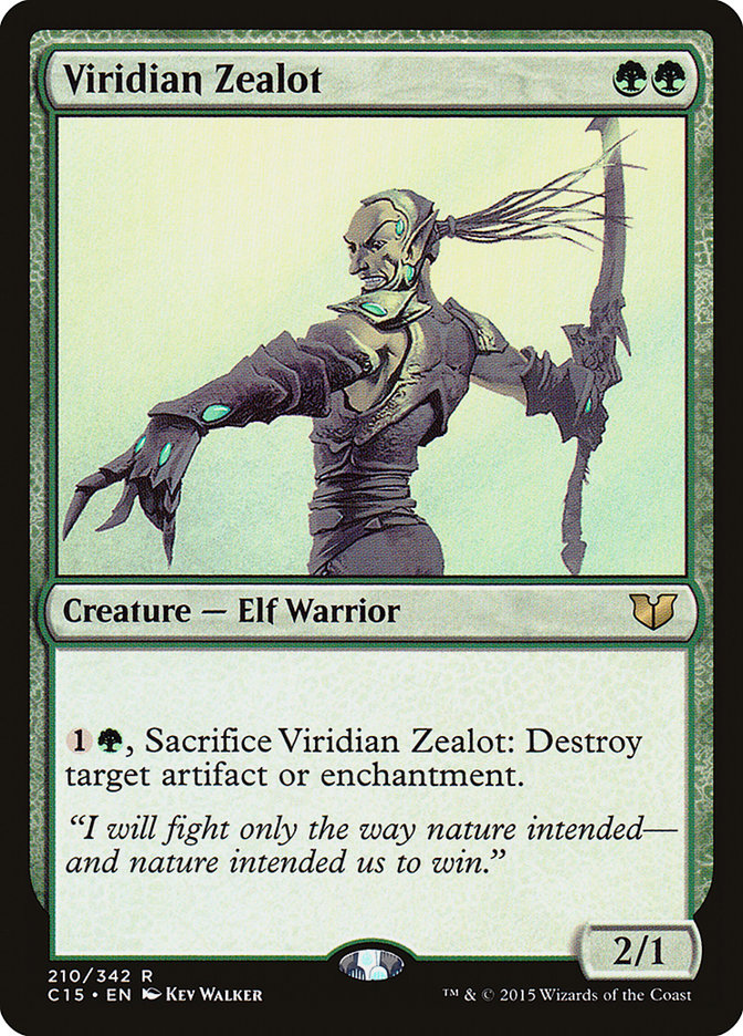 Viridian Zealot [Commander 2015] | Game Haven TX