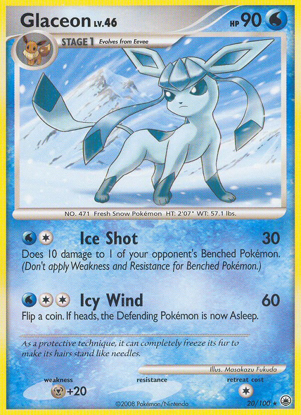 Glaceon (20/100) [Diamond & Pearl: Majestic Dawn] | Game Haven TX