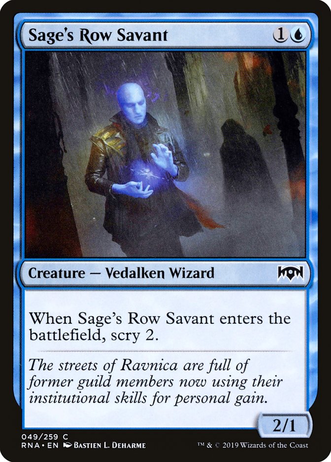 Sage's Row Savant [Ravnica Allegiance] | Game Haven TX