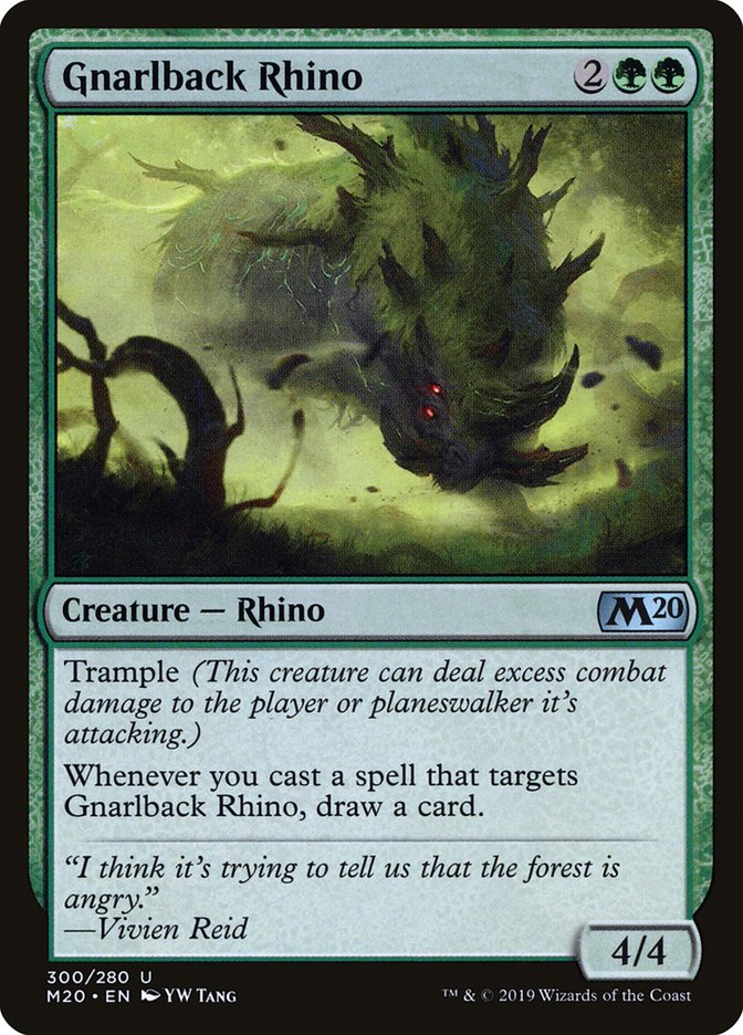 Gnarlback Rhino [Core Set 2020] | Game Haven TX