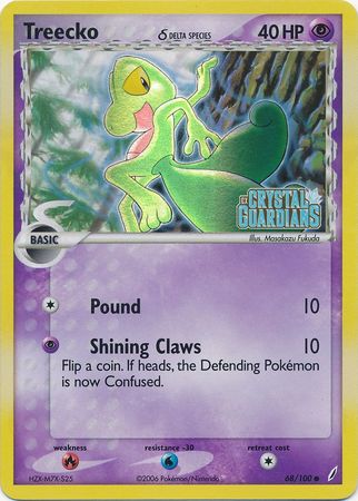 Treecko (68/100) (Delta Species) (Stamped) [EX: Crystal Guardians] | Game Haven TX