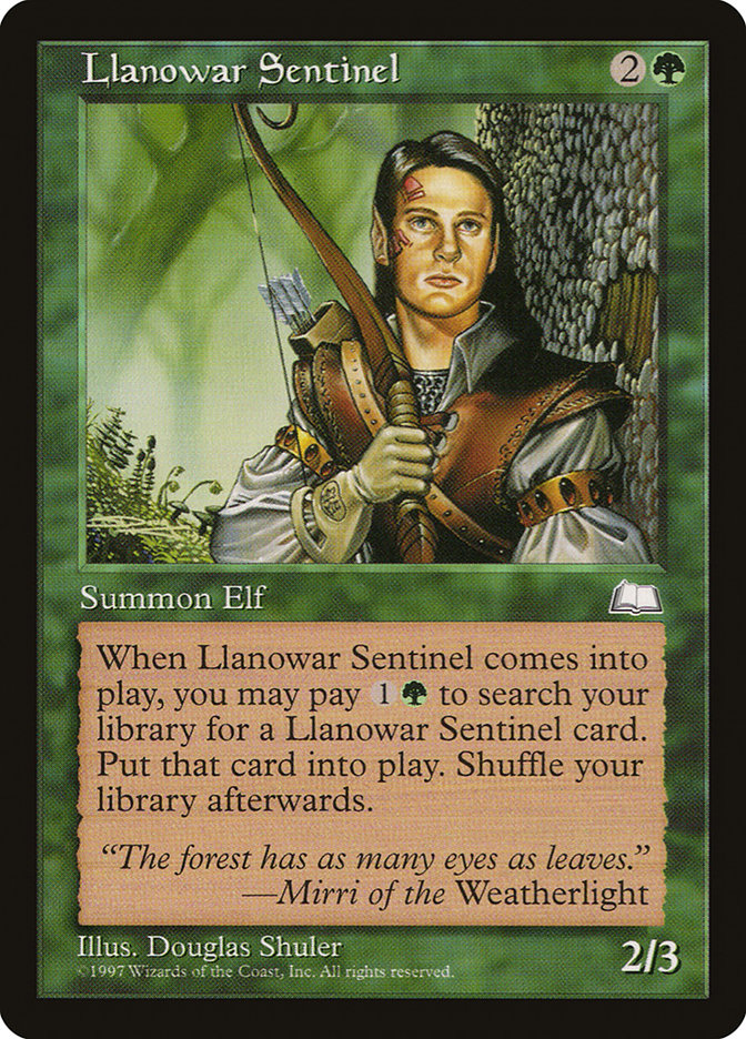 Llanowar Sentinel [Weatherlight] | Game Haven TX