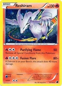 Reshiram (17/116) (Cosmos Holo) [Black & White: Plasma Freeze] | Game Haven TX