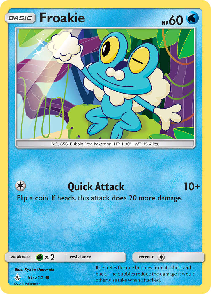 Froakie (51/214) [Sun & Moon: Unbroken Bonds] | Game Haven TX