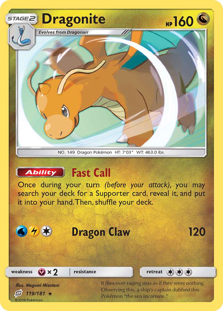 Dragonite (119/181) [Sun & Moon: Team Up] | Game Haven TX