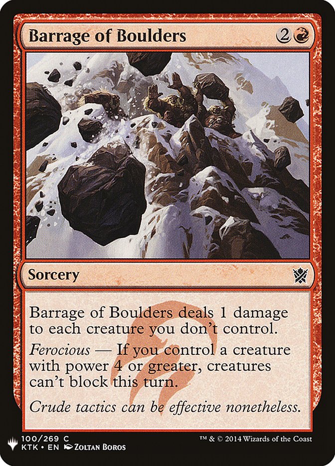 Barrage of Boulders [Mystery Booster] | Game Haven TX
