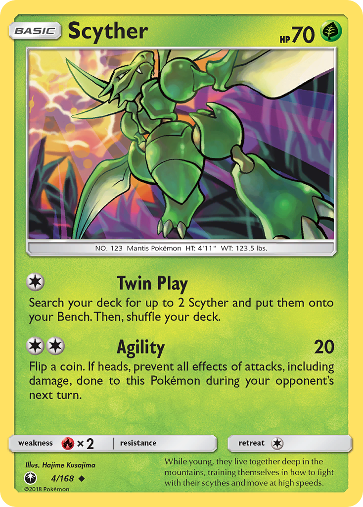 Scyther (4/168) [Sun & Moon: Celestial Storm] | Game Haven TX