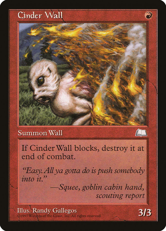 Cinder Wall [Weatherlight] | Game Haven TX