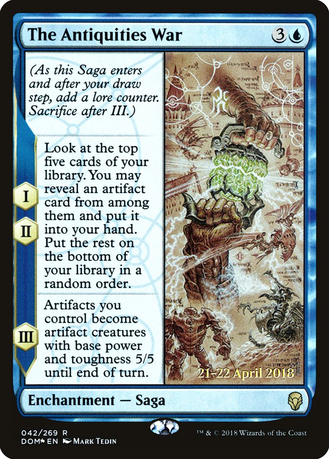 The Antiquities War [Dominaria Promos] | Game Haven TX
