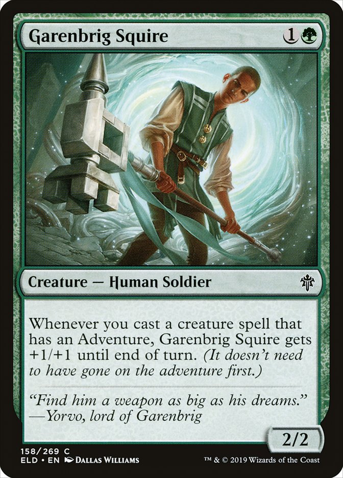 Garenbrig Squire [Throne of Eldraine] | Game Haven TX