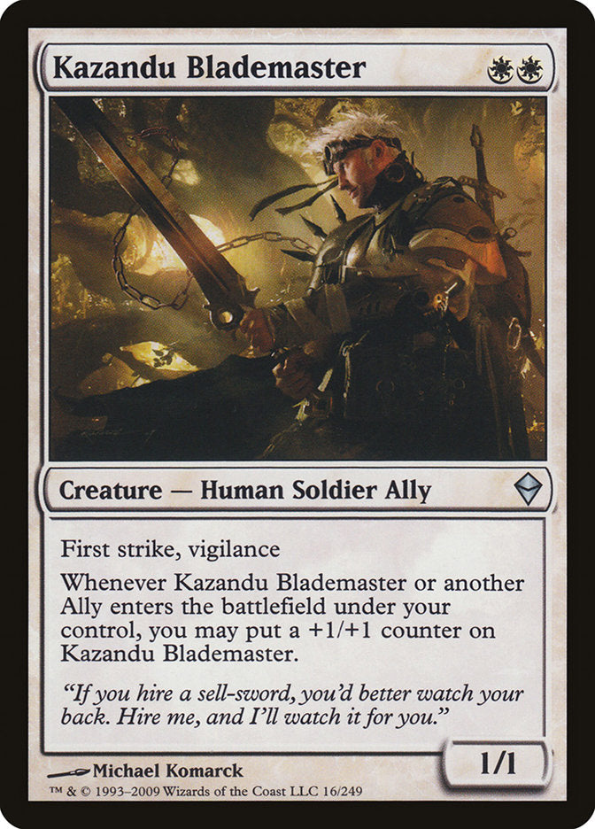 Kazandu Blademaster [Zendikar] | Game Haven TX