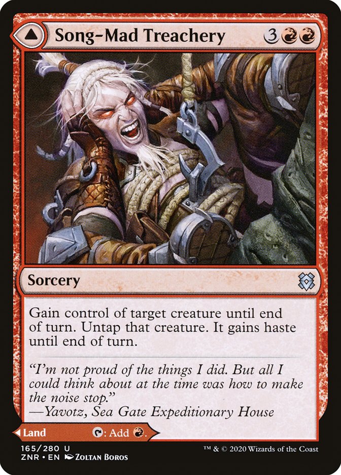 Song-Mad Treachery // Song-Mad Ruins [Zendikar Rising] | Game Haven TX