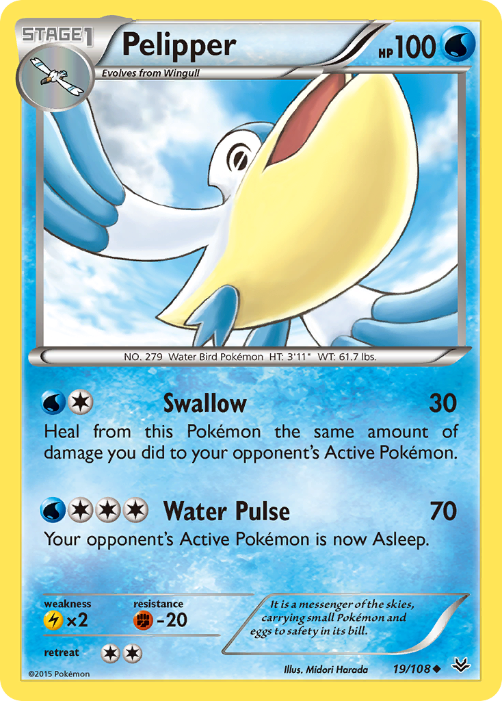 Pelipper (19/108) [XY: Roaring Skies] | Game Haven TX