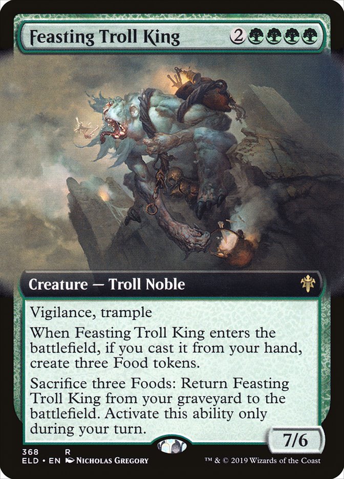 Feasting Troll King (Extended Art) [Throne of Eldraine] | Game Haven TX