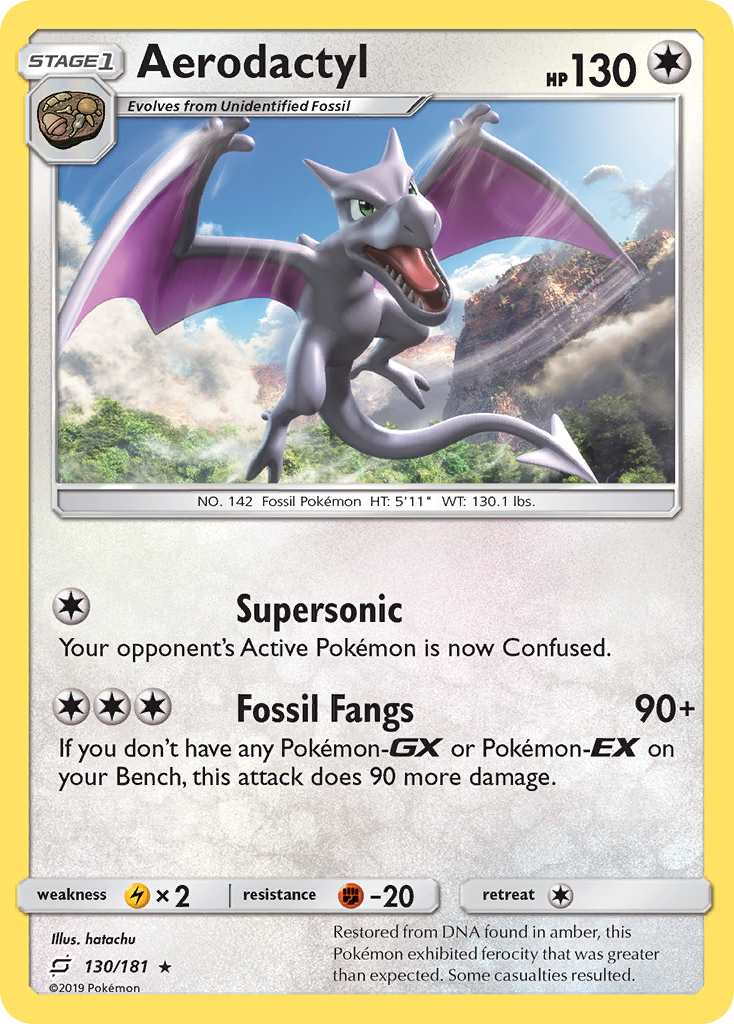 Aerodactyl (130/181) [Sun & Moon: Team Up] | Game Haven TX