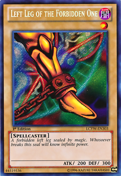 Left Leg of the Forbidden One [LCYW-EN303] Secret Rare | Game Haven TX