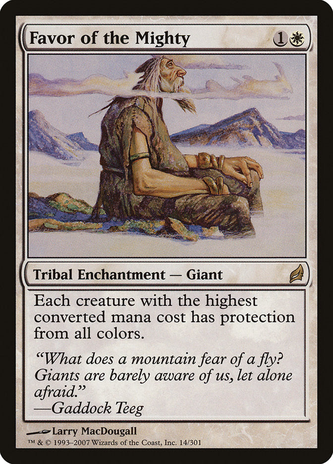 Favor of the Mighty [Lorwyn] | Game Haven TX