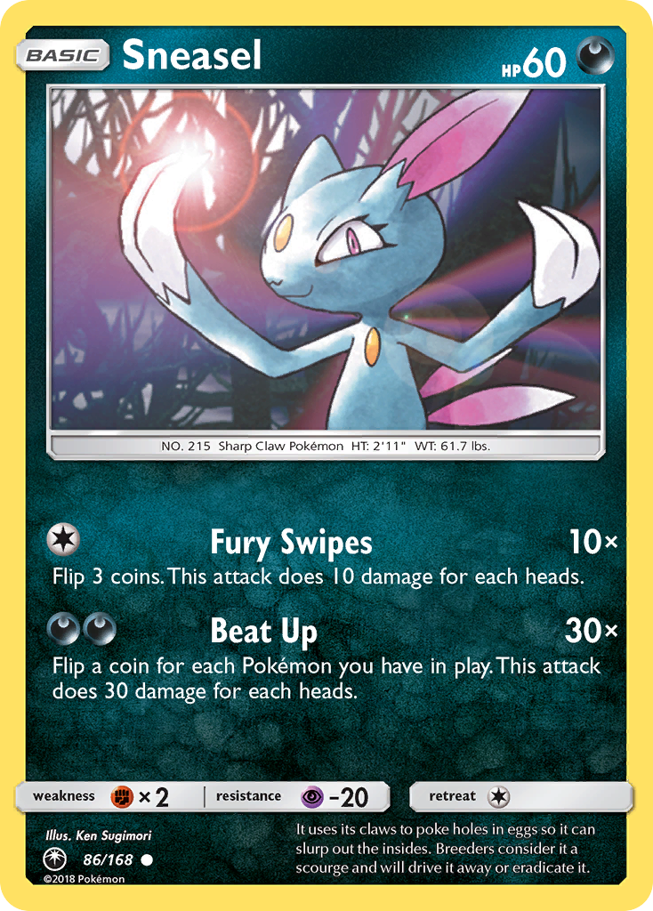Sneasel (86/168) [Sun & Moon: Celestial Storm] | Game Haven TX
