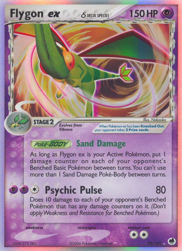 Flygon ex (92/101) (Delta Species) [EX: Dragon Frontiers] | Game Haven TX