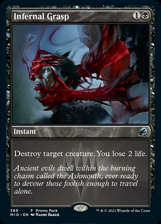 Infernal Grasp (Promo Pack) [Innistrad: Midnight Hunt Promo Pack] | Game Haven TX