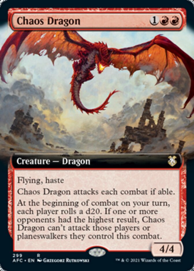 Chaos Dragon (Extended) [Dungeons & Dragons: Adventures in the Forgotten Realms Commander] | Game Haven TX