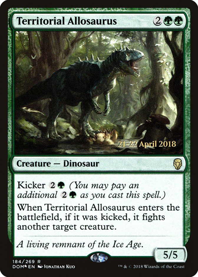 Territorial Allosaurus [Dominaria Promos] | Game Haven TX