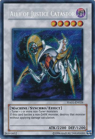 Ally of Justice Catastor [HA01-EN026] Secret Rare | Game Haven TX