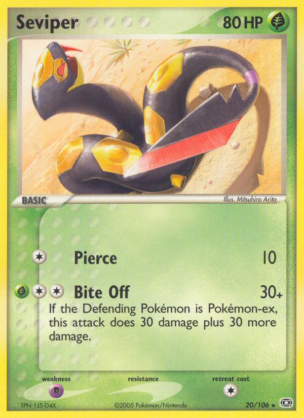 Seviper (20/106) [EX: Emerald] | Game Haven TX