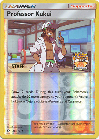 Professor Kukui (128/149) (Regional Championship Promo Staff) [Sun & Moon: Base Set] | Game Haven TX
