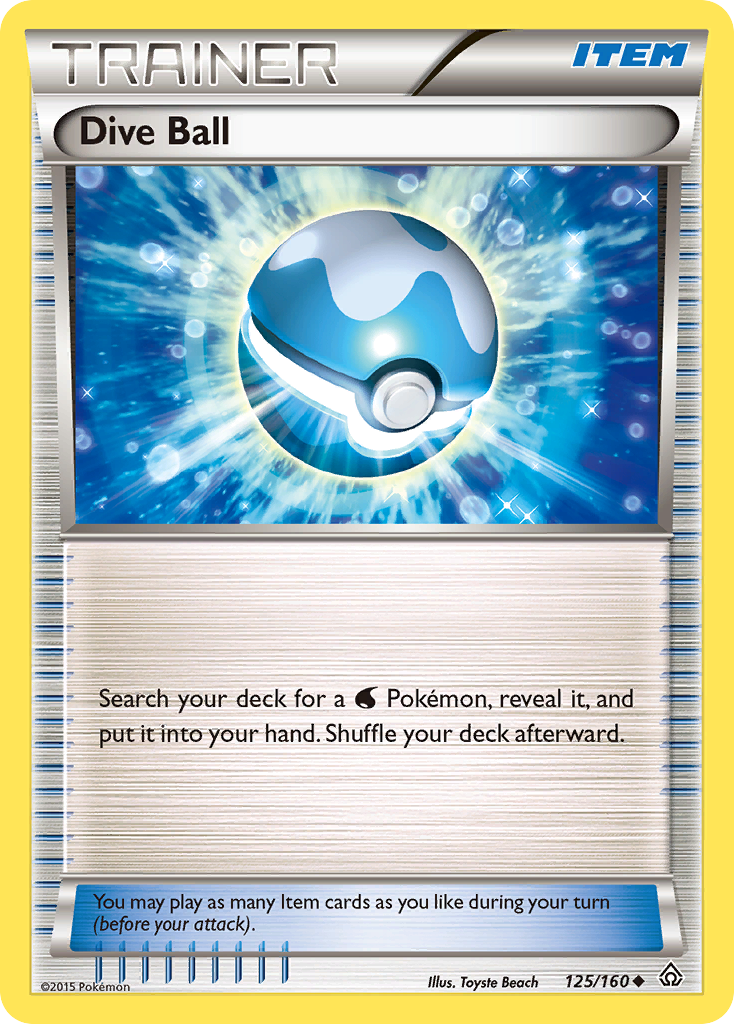 Dive Ball (125/160) [XY: Primal Clash] | Game Haven TX