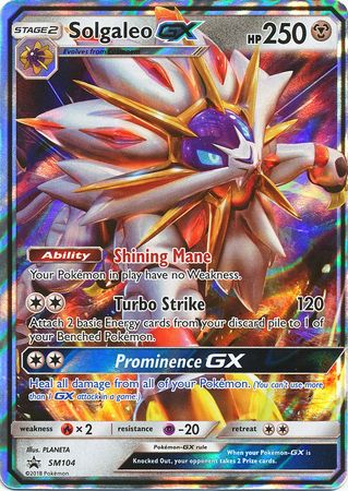 Solgaleo GX (SM104) (Jumbo Card) [Sun & Moon: Black Star Promos] | Game Haven TX