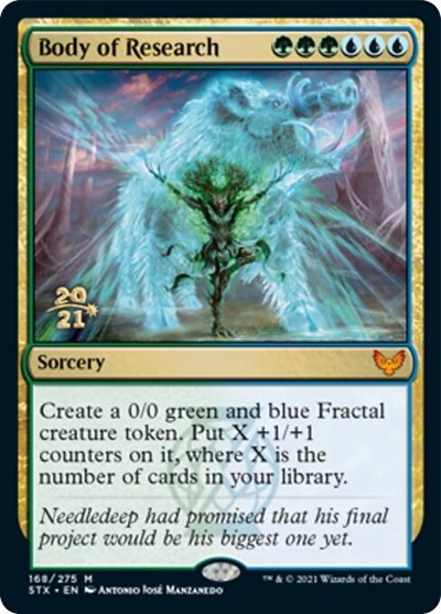 Body of Research (Prerelease) [Strixhaven: School of Mages Prerelease Promos] | Game Haven TX
