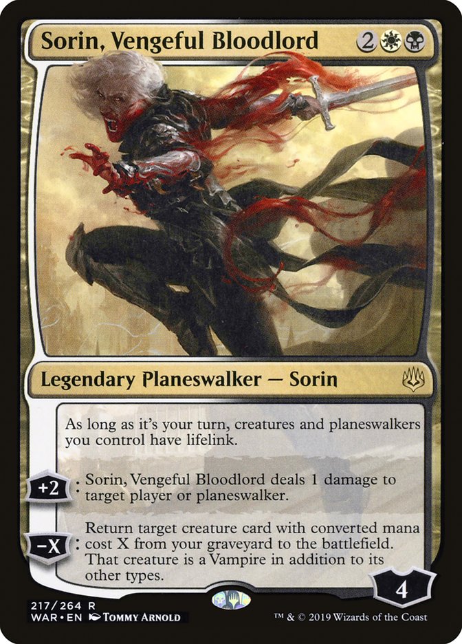 Sorin, Vengeful Bloodlord [War of the Spark] | Game Haven TX