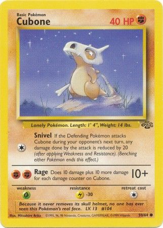 Cubone (50/64) [Jungle Unlimited] | Game Haven TX