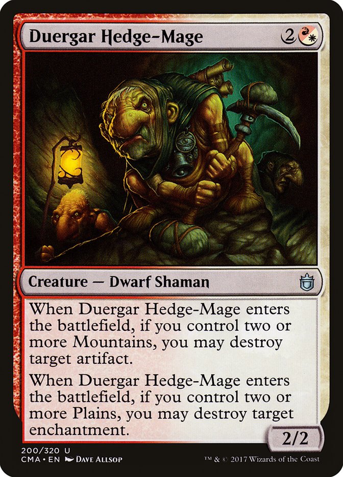 Duergar Hedge-Mage [Commander Anthology] | Game Haven TX